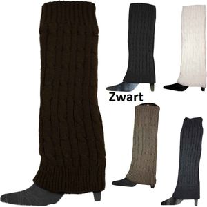 Beenwarmers - Legwarmers - Sleever - Gebreide kabel - Zwart - Onesize