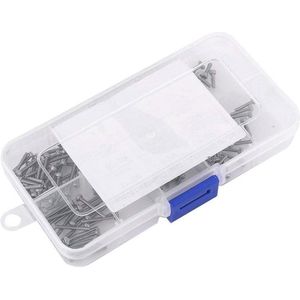 Set of 180 Pieces DIN912 Assortment Screws Bolts Countersunk Head Cylindrical Hexagon Hollow Stainless Steel 304 M2 x 4/6/8/10/12/16mm.