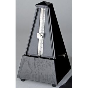 Wittner M 855 161 metronoom Pyramide Gl zwart-houtmaserung/Kunststuk - Accessoire voor keyboards