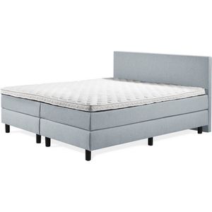 Boxspring Luxe 120x220 Glad Ijsblauw