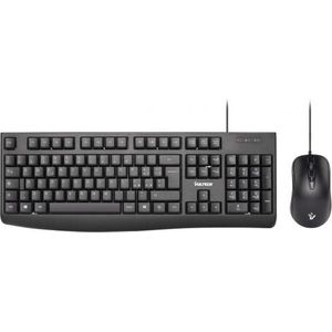Vultech KM-821 toetsenbord USB QZERTY Engels, Italiaans Zwart
