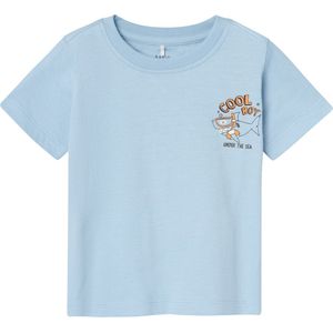 Name it t-shirt jongens - blauw - NMMvelix - maat 98