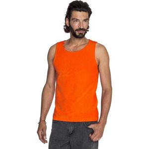 Oranje casual tanktop/singlet voor heren - Holland feest kleding - Supporters/fan artikelen - herenkleding hemden L (52)