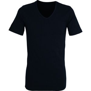 Gotzburg heren T-shirt slim fit V-hals 95/5 (1-pack) - stretch ondershirt - zwart - Maat: M