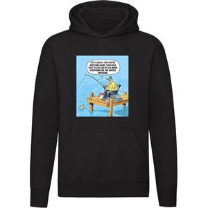 Grappige Hoodie - vissen - visser - weekend - mensen ontlopen - trui - sweater - capuchon