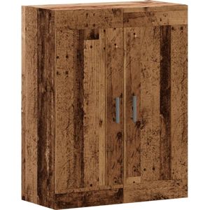 vidaXL - Dressoir - 69,5x34x90 - cm - bewerkt - hout - oud - houtkleurig