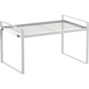 Keukenkast-organizer 33 x 21 x 185 cm wit - keuken badkamer tafelblad dressoir - antislipmat