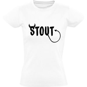 Stout Dames T-shirt - ondeugend - bad girl