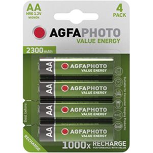AgfaPhoto 4x AA Ni-Mh Mignon 2300 mAh batterijen