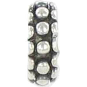 Quiges - 925 - Zilveren - Bedels -Sterling zilver - Beads - Bolletjes Ornament Spacer Kraal Charm - Geschikt – voor - alle bekende merken - Armband Z303