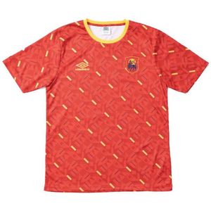 Umbro Spain All Over Print World Cup 2022 T-shirt Met Korte Mouwen Oranje L Man