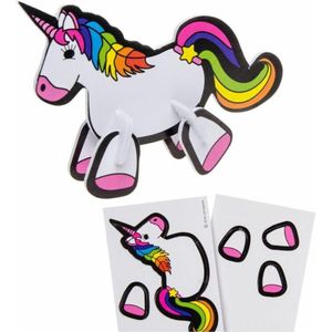 8 stuks 3D puzzels unicorn - eenhoorn - uitdeelcadeautjes