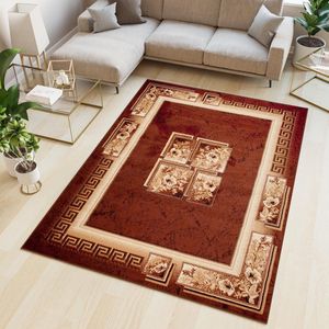 Tapiso Atlas PP Vloerkleed Bruin Beige Woonkamer Tapijt Maat- 60x100