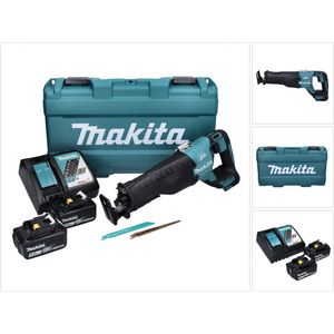 Makita DJR 187 RTK Accu Reciprozaag 18 V Brushless + 2x accu 5.0 Ah + lader + koffer