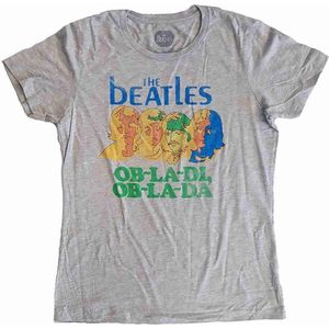 The Beatles - Ob-La-Di Dames T-shirt - L - Grijs