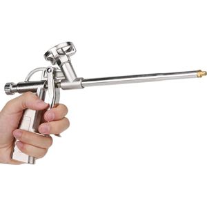 PU Bouwschuimpistool van Metaal - Schuimuitbreidend Spuitpistool voor PU-Isolatie - Ideaal voor Opvullen, Afdichten en Isoleren