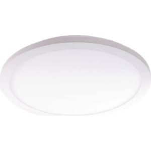 Witte plafondlamp Anne | 1 lichts | wit | kunststof / metaal | Ø 40 cm | hal / badkamer lamp | modern design