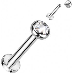 Piercing flat bezel 8 mm