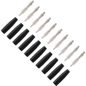 Las-banaanstekker 40 mm PVC-bus banaanstekker hoge efficiëntie comfortabele isolatiehoes voor luchtvaartmodel (zwart)