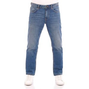 Tom Tailor Heren Jeans Broeken Marvin regular/straight Fit Blauw 30W / 32L Volwassenen Denim Jeansbroek