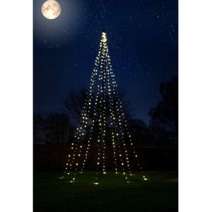 Christmas United - Vlaggenmast Kerstverlichting/kerstboom 600cm-360LED - Warm wit