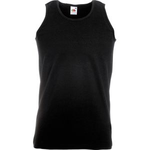 Fruit Of The Loom Heren Atletisch Mouwloos Hemd / Tanktop (Zwart)