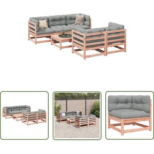 The Living Store Tuin Loungeset - Massief douglas vurenhout - Modulair ontwerp