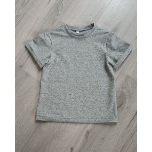 T-shirt met spikkels - mouw omslag - grijs - jongens - maat 68