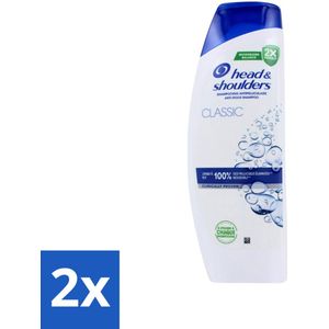 Head & Shoulders - Anti-Roos Shampoo - Classic - 400 ml - Voordeelverpakking - 2 stuks