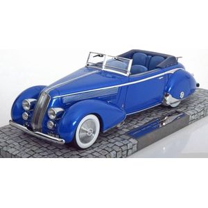 De 1:18 Gegoten Modelauto van de Lancia Astura Tipo 233 Conto van 1936 in Blue.This schaalmodel is begrensd door 150 stuks. De fabrikant is Minichamps.Dit model is alleen online beschikbaar.