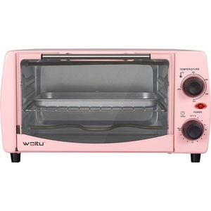 Furnibella - Mini-Brood Pizza-Oven 12 liter, Geroosterde Mini-oven met Timer 100-250 ℃ 800W, BF10rs