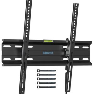 TV Wall Mount Tilting TV Bracket Ultraslim Universal for 23-55 Inch LCD/LED/Plasma Televisions Flat and Curved up to 45 kg Max. VESA 400 x 400