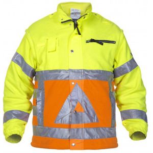 Hydrowear Veiligheidsjas Fluor Oranje/fluor Geel - Maat 3XL