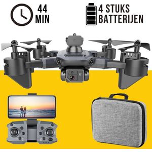 Killerbee FX2 Nighthawk - Drone met dubbele camera - geschikt voor kinderen en volwassenen - Ultra Fly More Combo - 48 minuten vliegtijd - Inclusief gratis video tutorials, tas en 4 batterijen!