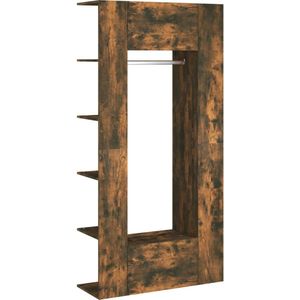 vidaXL Gangkasten - 2 stuks - Bewerkt hout - Eiken Gangkast - Kast - Halmeubel - Bergruimte - Houten Kast