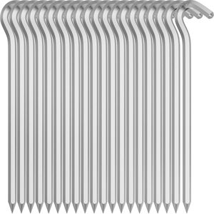 Goodivery ® 20 stuks tentharingen, 18 cm, metalen aluminium voortent, haringen, camping, haringen, tent, grondanker voor vloeren