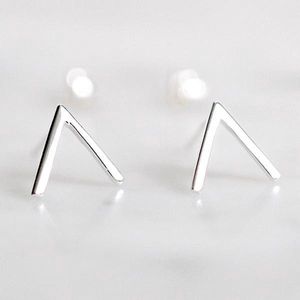 Fate Jewellery Oorbellen FJ226 - V - 925 Zilver - Studs