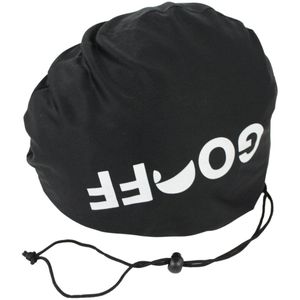 GOOFF® helmhoes zwart - bescherming van je speed pedelec helm of snorfiets helm - geschikt voor alle maten lichtgewicht snorscooterhelm met NTA 8776 certificering