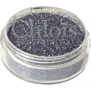 Chloïs Glitter Black Grey 10 ml - Chloïs Cosmetics - Chloïs Glittertattoo - Cosmetische glitter geschikt voor Glittertattoo, Make-up, Facepaint, Bodypaint, Nailart - 1 x 10 ml