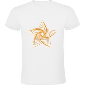 Draai ster Heren T-shirt | spacend | draaien | optische ilussie | gezichtsbedrog