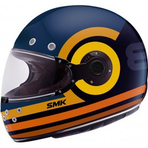 SMK Retro Ranko Blue Orange XS - Maat XS - Helm