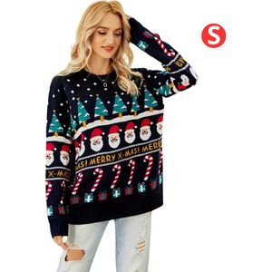 Bovista Kersttrui - Dames - Foute Kersttrui - Christmas Sweater - Kerst Sweater - Christmas Jumper - Pyjama - Winter - Maat S - Schattig