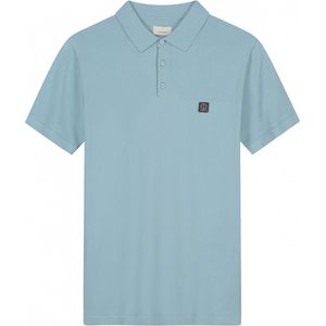 Dstrezzed Polo S/s Cotton Knit Polo's & T-shirts Heren - Polo shirt - Blauw - Maat S