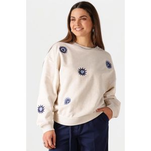 Fabienne Chapot Luna Sweater Truien & vesten Dames - Sweater - Hoodie - Vest- Ecru - Maat L