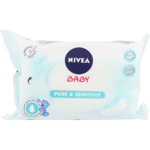 Nivea - Pure & Sensitive Baby Cleaning Wipes 63 pcs -