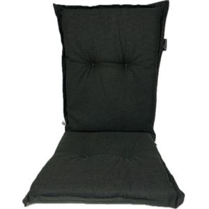 Madison Tuinstoelkussen Lage rug 105x50 cm Rib black