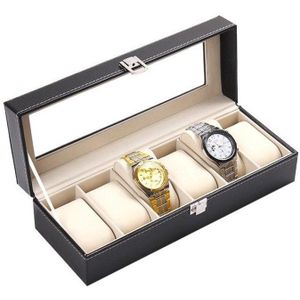 Luxe Horlogebox / Clockbox voor 6 Horloges