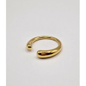 Verstelbare ring - druppel ring - Gouden ring - Premium Stainless Steel - One Size -