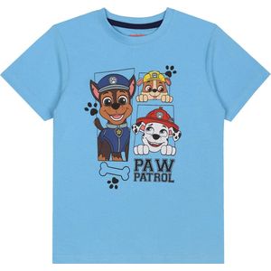 Paw Patrol Jongens, blauw-marineblauwe pyjama met korte mouwen