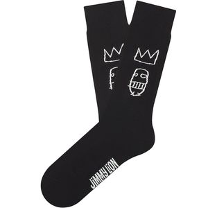Jimmy Lion sokken basquiat sugar ray robinson zwart (Basquiat) - 41-46